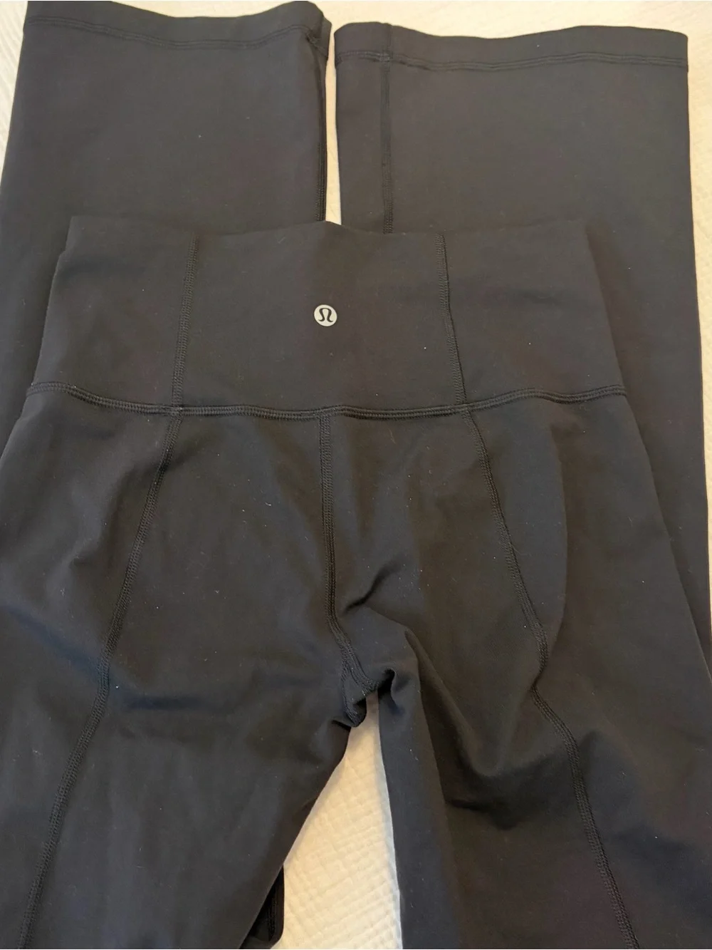 Lululemon Flare Leg Black Pants Sz 4 Small XS